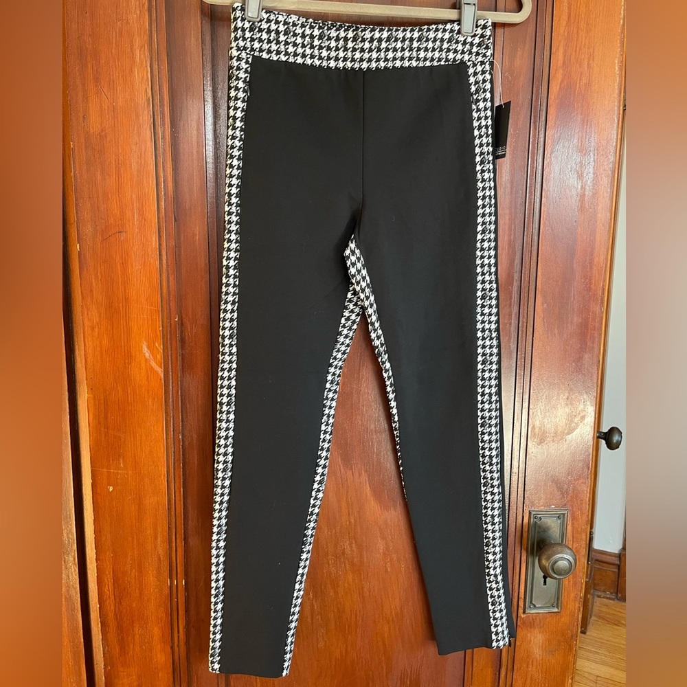 Badgley Mischka Studio houndstooth ankle pants SM NWT